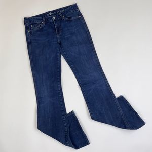 7 For All Mankind A Frame Boot Leg Jeans Dark